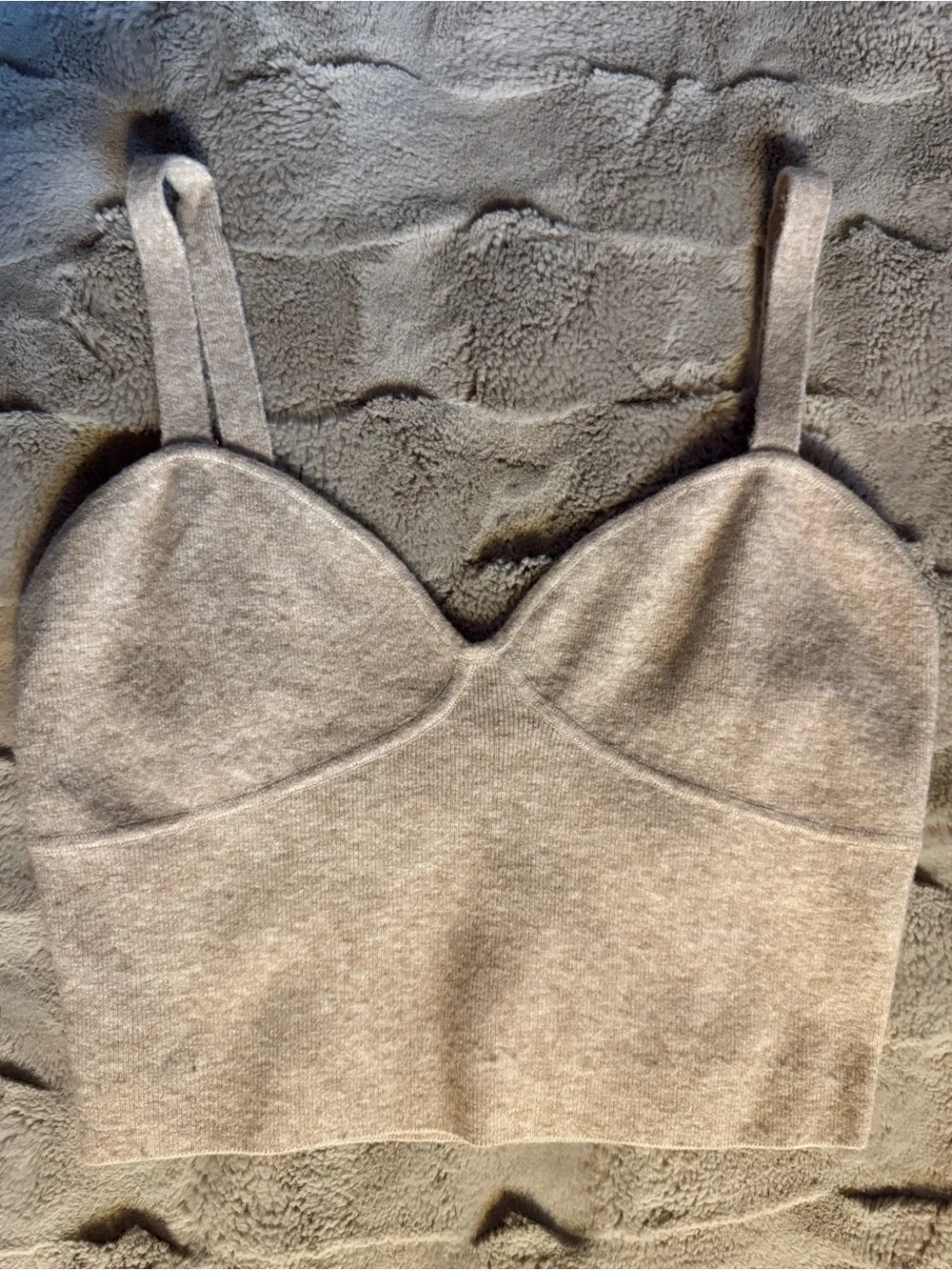 Wilfred Beige Ribbed Tank Top - Picture 3 of 5
